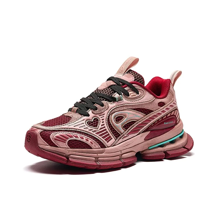 Anta Champion G01 Anti-Slip Wear-Resistant Low-Top Casual Shoes Women's Gold Red-1
