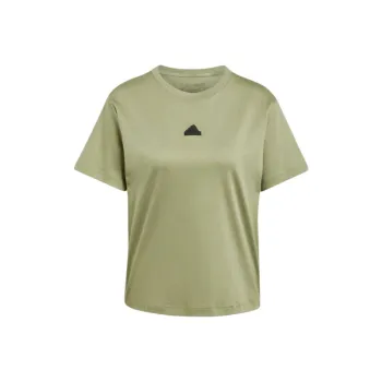 Adidas Women's Signature Graphic Print T Shirt Tent Green
