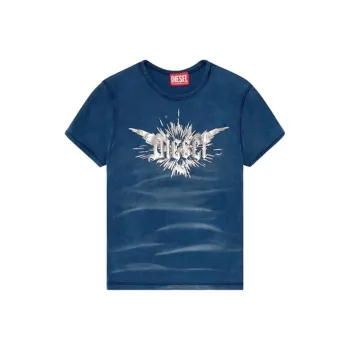 DIESEL T Ele Long P2 Cotton T shirt