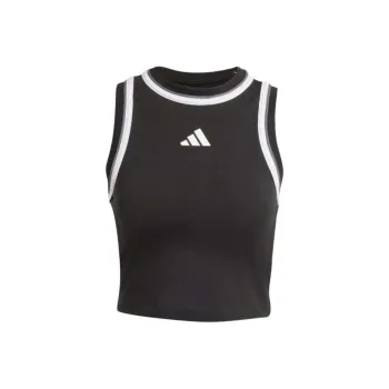 Adidas Free Shipping With AdiClub Essentials Color Pop Cotton Crop Tank Top