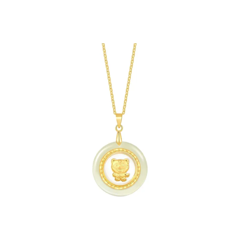LIU GUI FU JEWELRY Hetian Jade Pendants White Jade Unisex-5