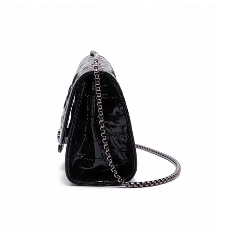 SURELAPTOP PU Shoulder Bag Women's Crocodile D Chan-2