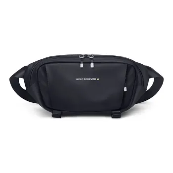 GOLF Fabric Sling Bag, Fanny Pack Regular Men's Black/Gray