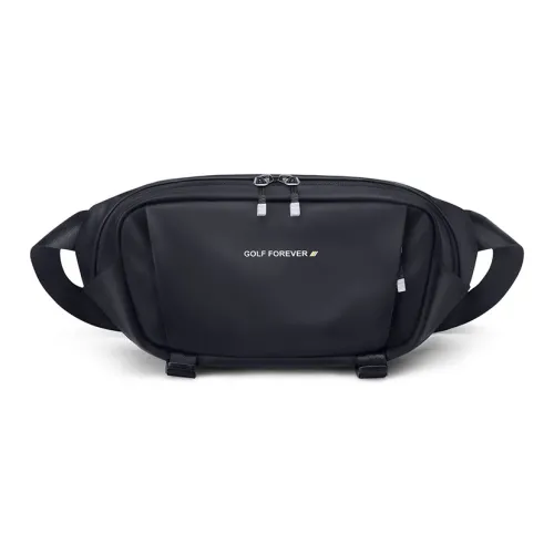 GOLF Fabric Sling Bag, Fanny Pack Regular Men's Black/Gray