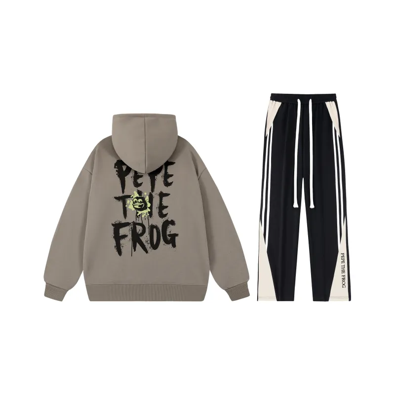 Pepe The Frog Sweatshirt Sets Unisex-11