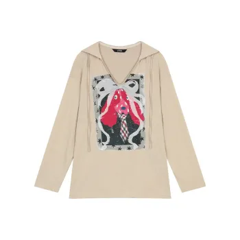 ELF SACK T Shirt Women's Puppy Khaki