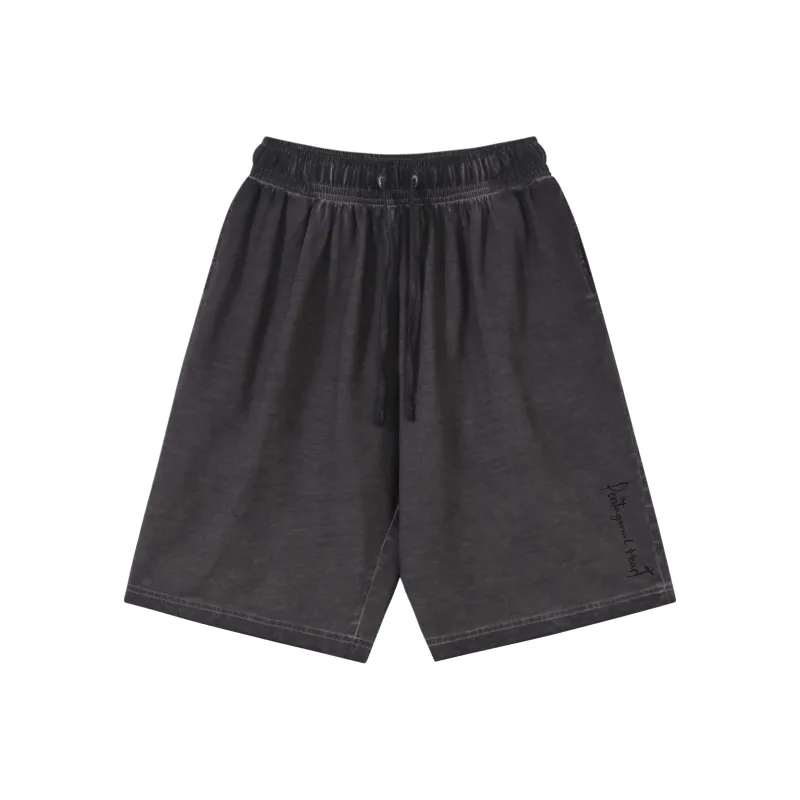 PENTAGONAL HEART Knitted Fabric Casual Shorts Unisex-4