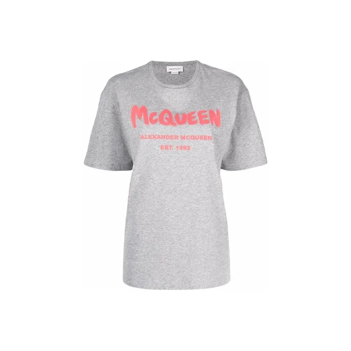 Alexander McQueen T Shirts Women's Gray-0