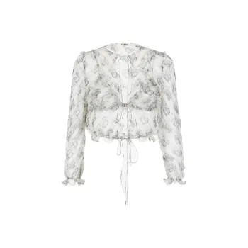 FENDI Crop Tops Women's White