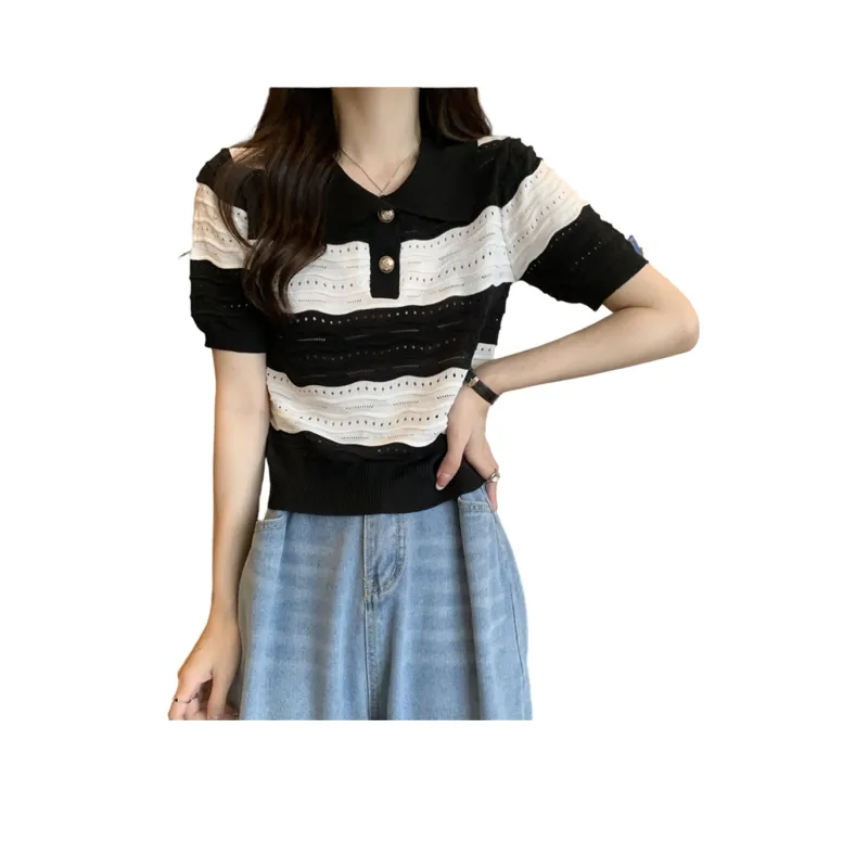 FLIM Set in Sleeve Short Sleeved T Shirts Women's-5