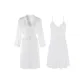 White Nightgown+Sleep Robe