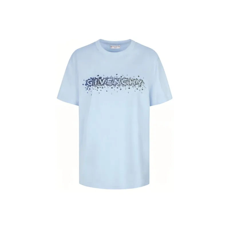 Givenchy T Shirts Women's Light Blue-0