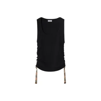 Burberry Check trim Tank Top