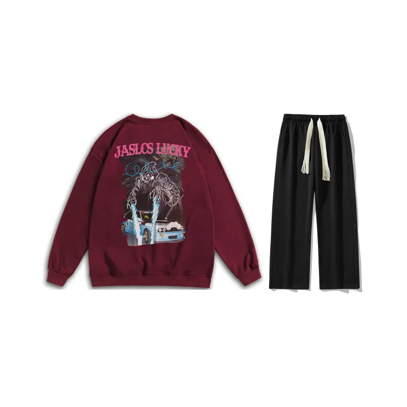 Jaslcs Sweatshirt Sets Unisex-7