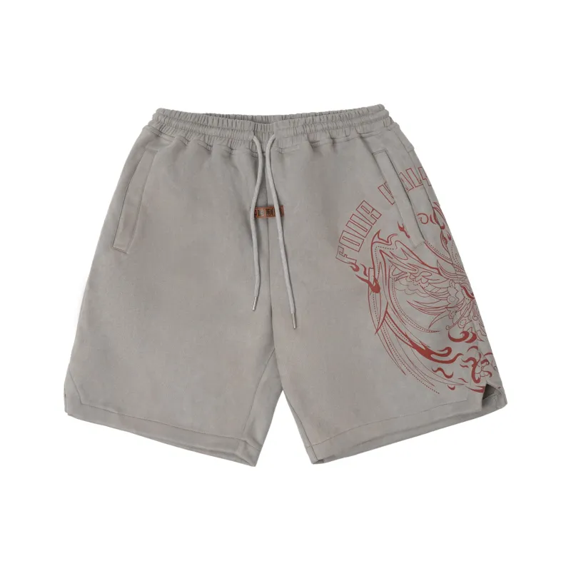 LUJIAMEN Four Spirits Sports Shorts Unisex-0