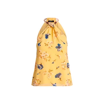 LAUREN RALPH LAUREN Tank Tops Women's Yellow