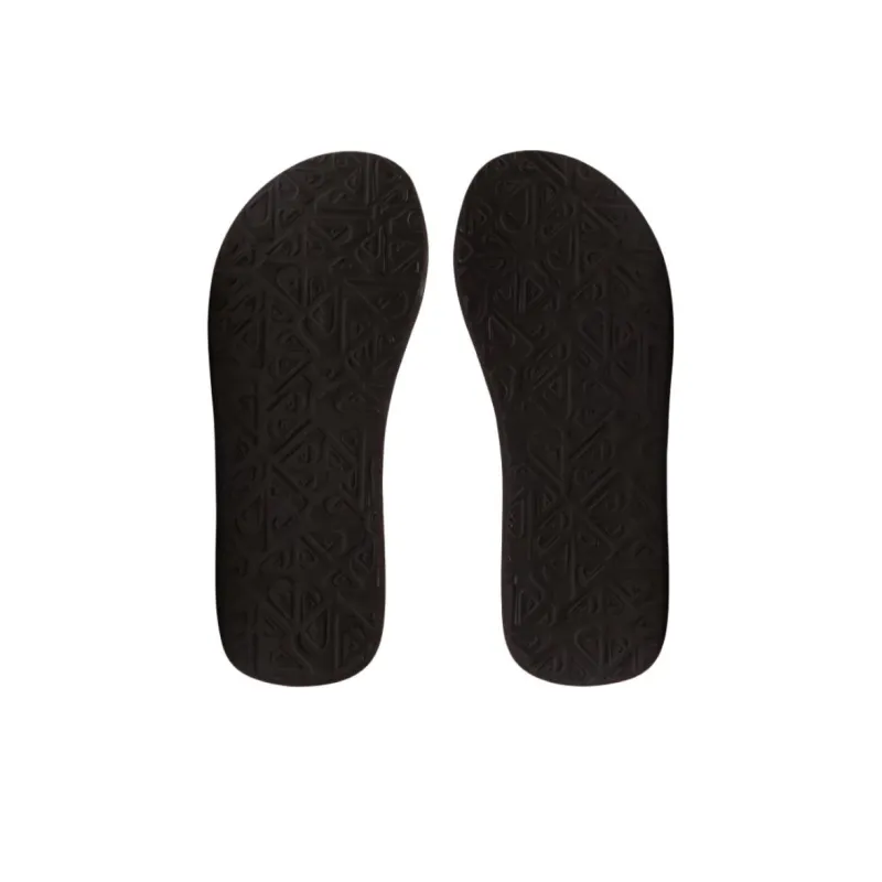 Quiksilver Rubber Sole Abrasion Resistant Flip Flops Men's Brown-4