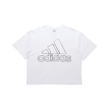 Adidas Set in Sleeve T Shirt Women's White