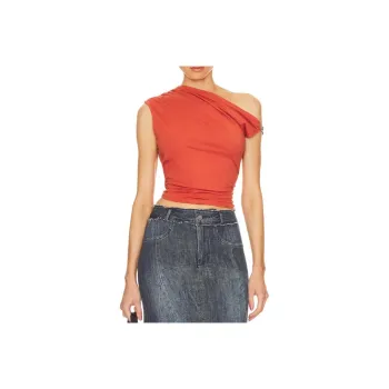 Miaou Tank Tops Women's Deep Red