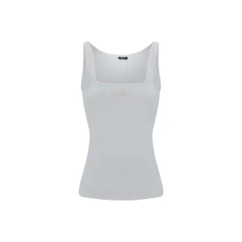 VERSACE 90s Logo Ribbed Tank Top