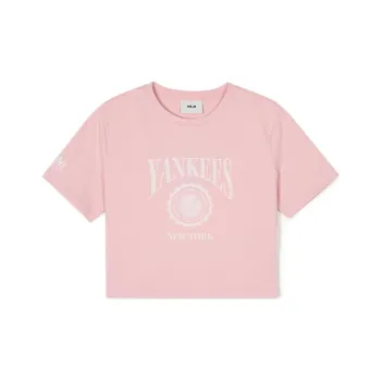MLB T Shirt Women's Hemp Pink New York Yankees
