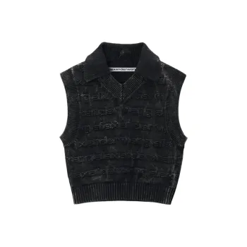 Alexander Wang Logo intarsia Knitted Vest