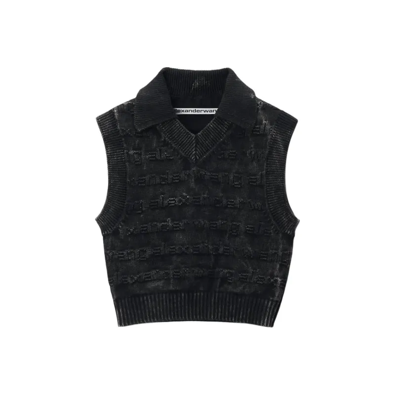 Alexander Wang Logo intarsia Knitted Vest-0