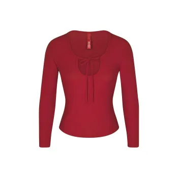 SKIMS T Shirt Women's BRICK/Brick