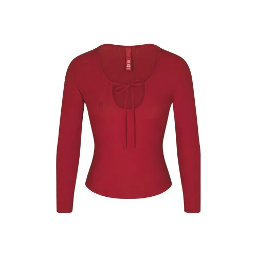 SKIMS T Shirt Women's BRICK/Brick