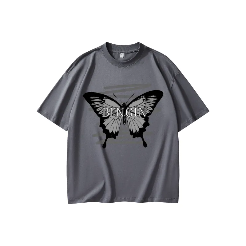 BENGEN Drop Shoulder Sleeve T Shirt Unisex-6