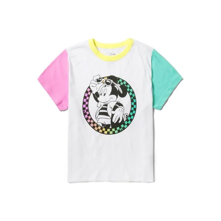 Disney X Vans T Shirts Women's White-0
