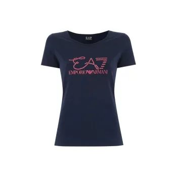 EMPORIO ARMANI EA7 SS22 T Shirt Women's Dark Blue