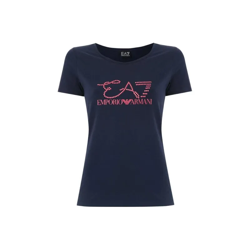 EMPORIO ARMANI EA7 SS22 T Shirt Women's Dark Blue-0