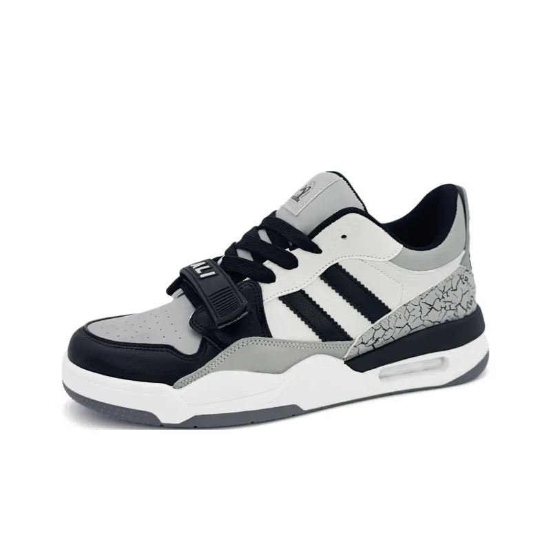 ALI THE FOX Skateboard Shoes Men Low Top Black/Gray-3