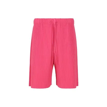 Homme Plissé Issey Miyake SS24 Casual Shorts Men's Deep Pink