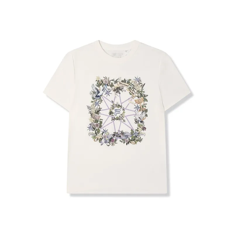 FILA T Shirt Women's Light Beige White-0