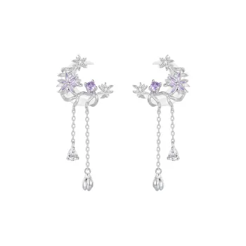 OGDAID S925 Silver Earrings Women's