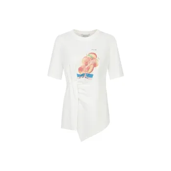 URBAN REVIVO T Shirt Women's Raw White