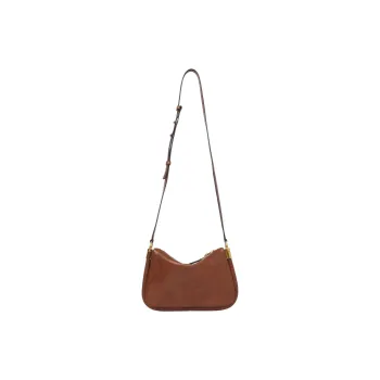 Chloe Calfskin Crossbody Bag, Shoulder Bag Mini Women's Brown