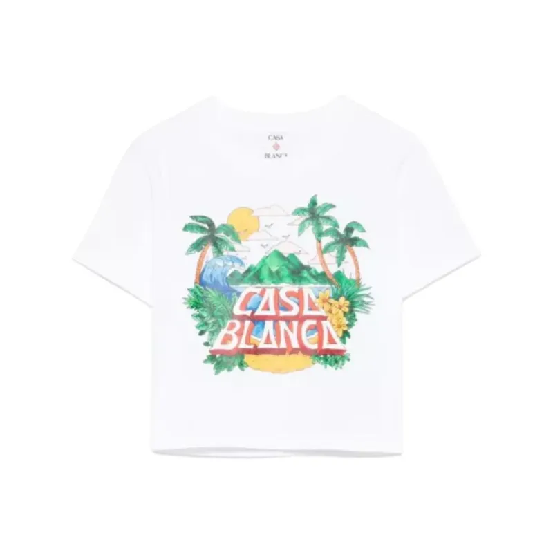 CASABLANCA Casa Beach Wave T shirt-0