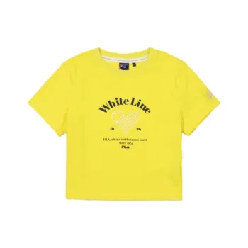 FILA Crop Tops Women's Yellow