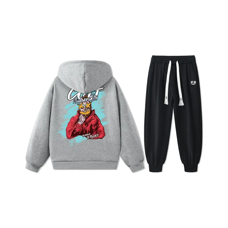 CULT OF INDIVIDUALITY Sweatshirt Set Unisex-4