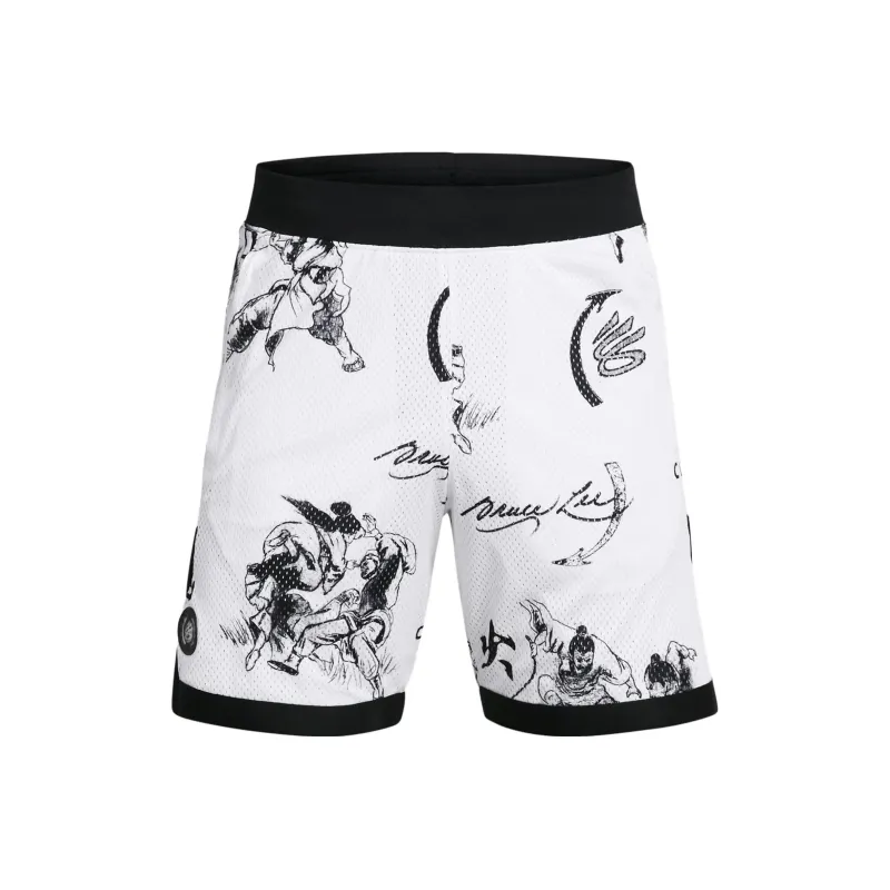 Under Armour x Bruce Lee Sports Shorts Men's White-0