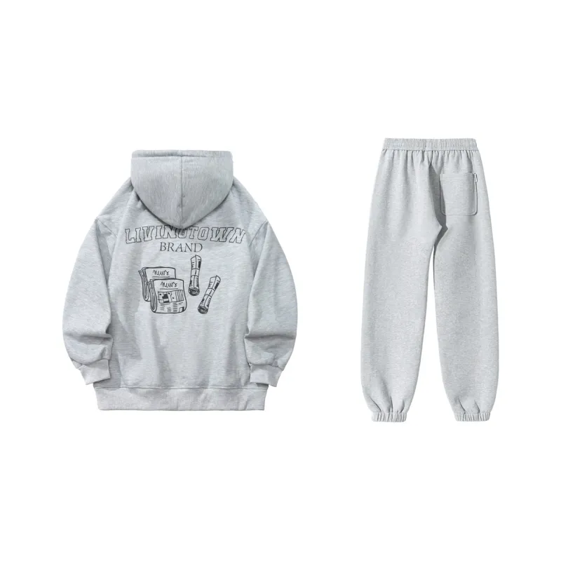 LIVINGTOWN Sweatshirt Sets Unisex-2