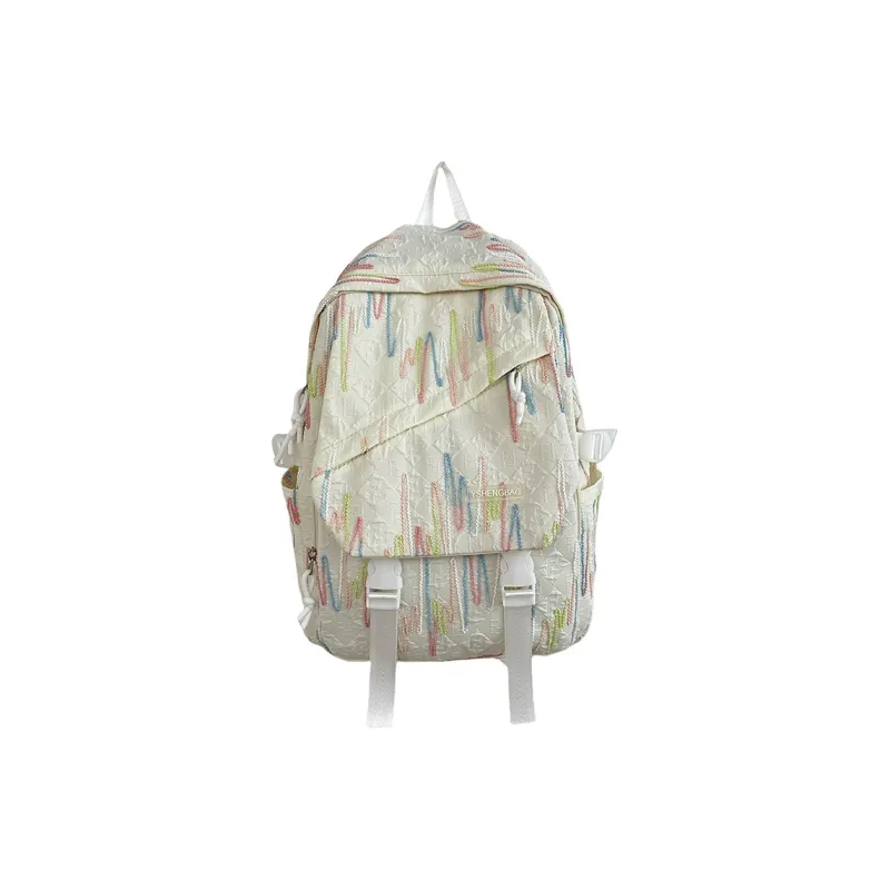 H YXIANG Nylon Backpack Large Size Unisex Multicolor-1