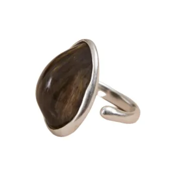 FOUNDRY BOUNDARY 925 Sterling Silver White Gold Plated Rings Unisex Gold/Silver