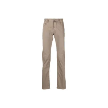 JACOB COHEN Bard Logo Patch Mid Rise Jeans