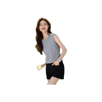 Mo Han Yi Mei Tank Top Women's Medium Gray