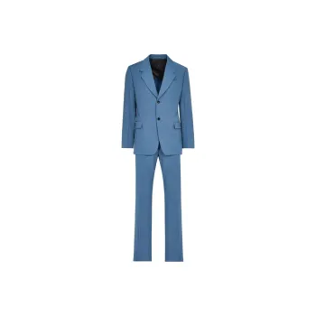 Ferragamo Business Suits Men Set Pink Blue