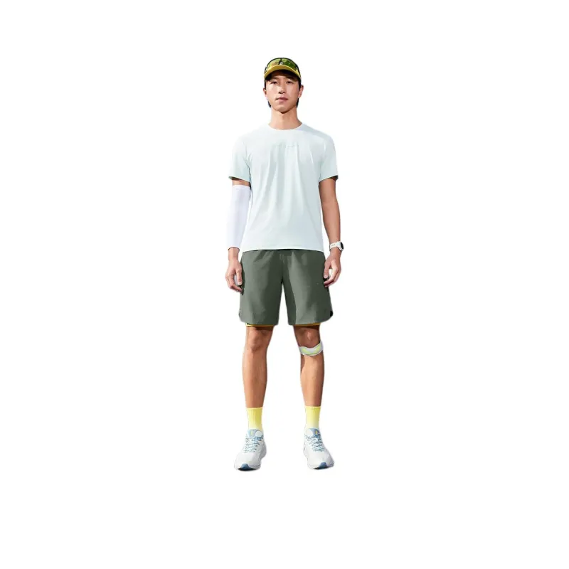 QIAODAN Men's Training Series Casual Shorts Men's Tile Pine Color-0